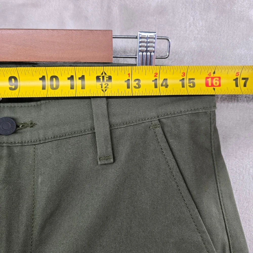 Levi's Chino Pants Mens 31x30 Olive Green 504 Commuter Slim Straight Stretch New